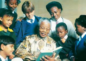 Mandela with youth